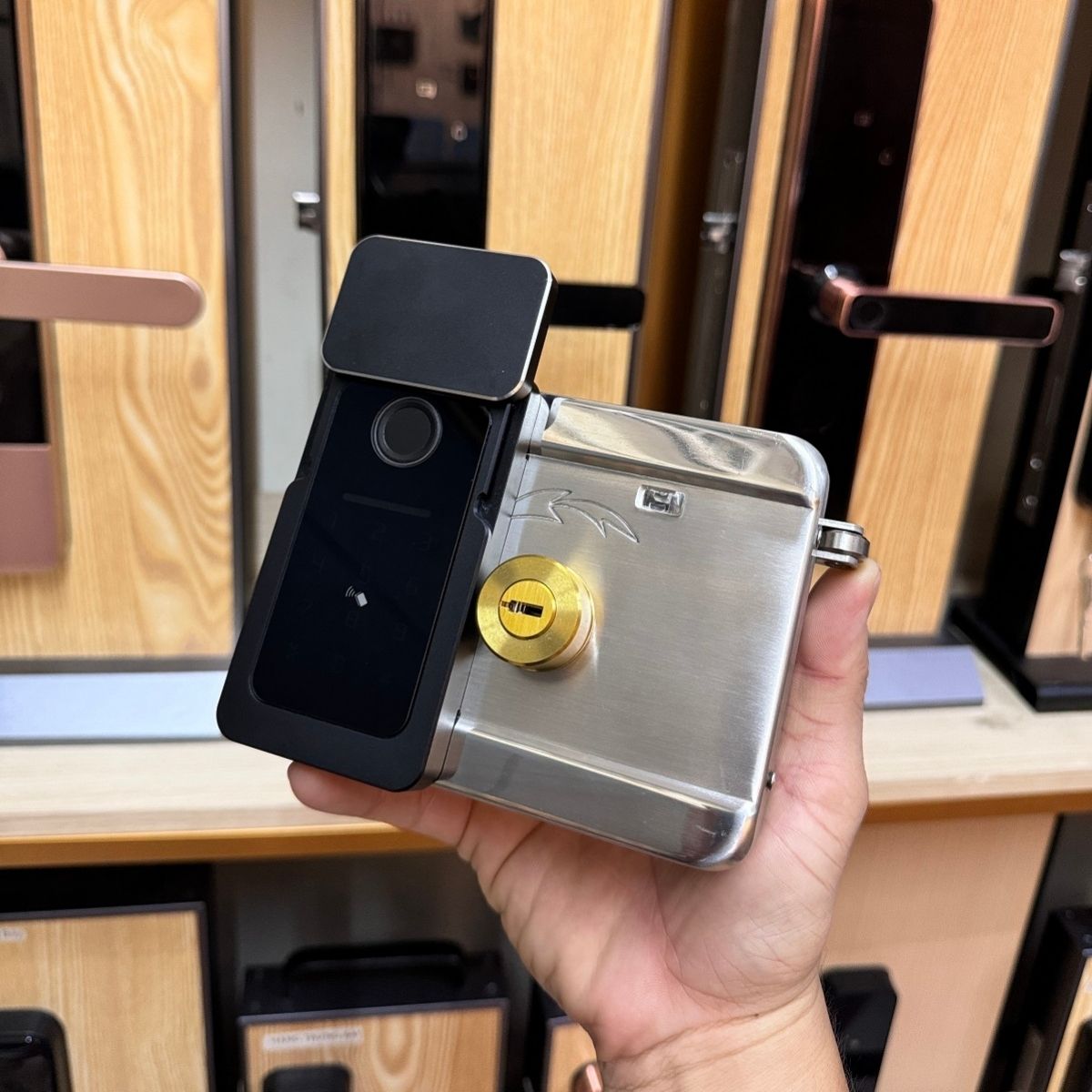 Khoá cửa cổng TTLOCK TLGA106-2S vân tay 2 mặt