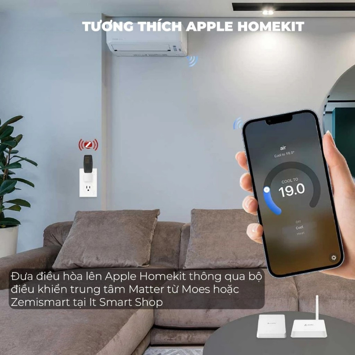 Bộ điều khiển Tivi Máy lạnh Tuya Zigbee hỗ trợ Apple Homekit