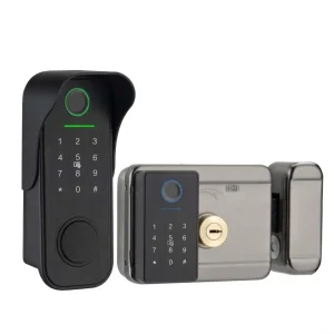 Khóa cổng vân tay, mã số, thẻ từ Tuya Wifi chống nước