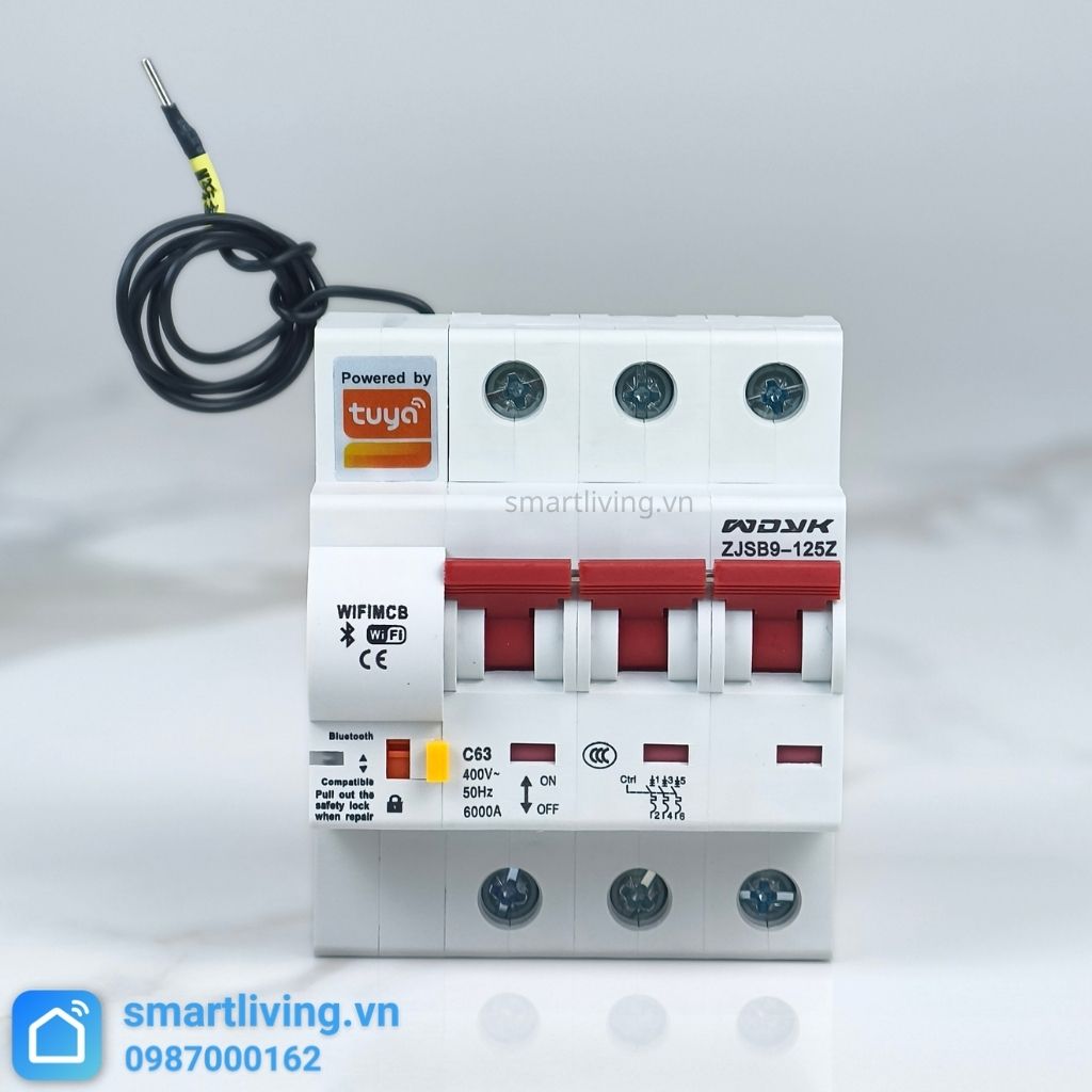 Aptomat CB thông minh Wifi Tuya 3P