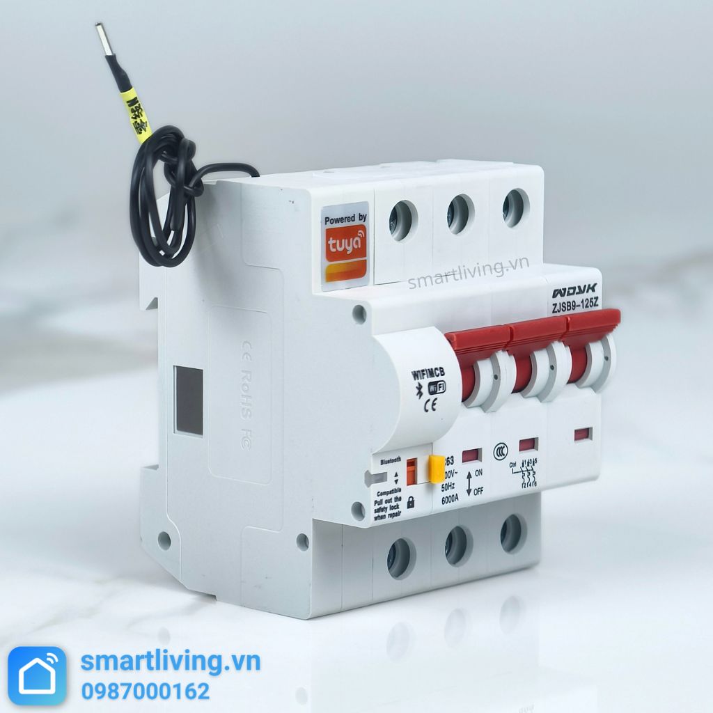 Aptomat CB thông minh Wifi Tuya 3P