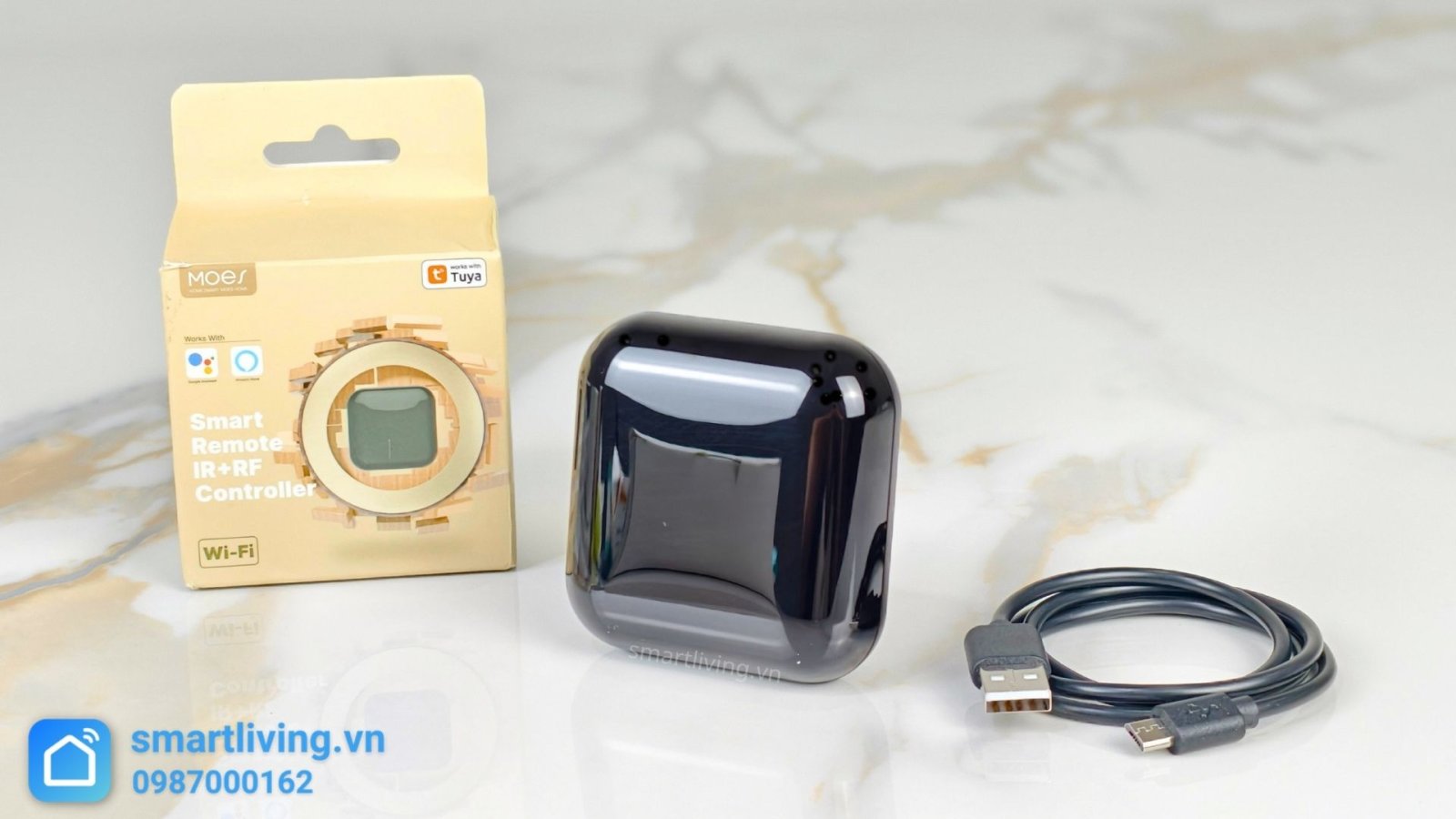 Bộ Điều Khiển UFO R1 IR+RF 433:315 Tuya Wifi ir, cáp, hộp