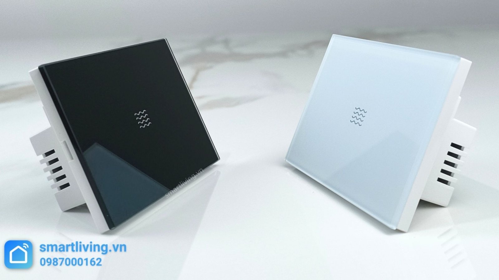 Công tắc thông minh công suất cao 20A 4400W Tuya Wifi Đen + trắng 2