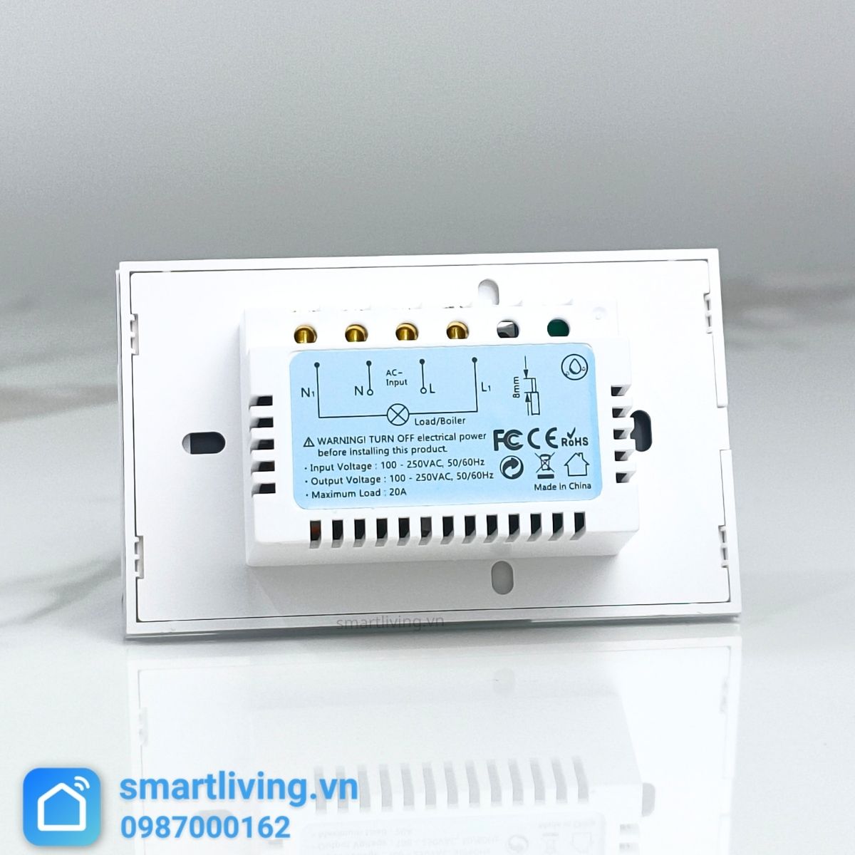 Công tắc thông minh công suất cao 20A 4400W Tuya Wifi