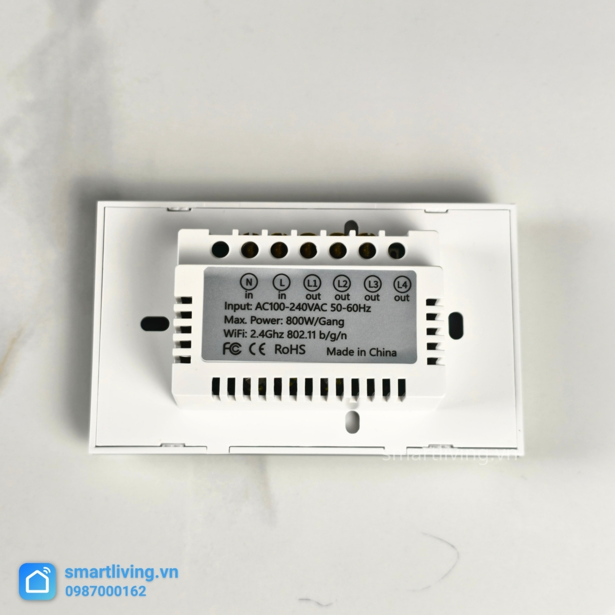 Công tắc thông minh Tuya Wifi Chữ Nhật thông số