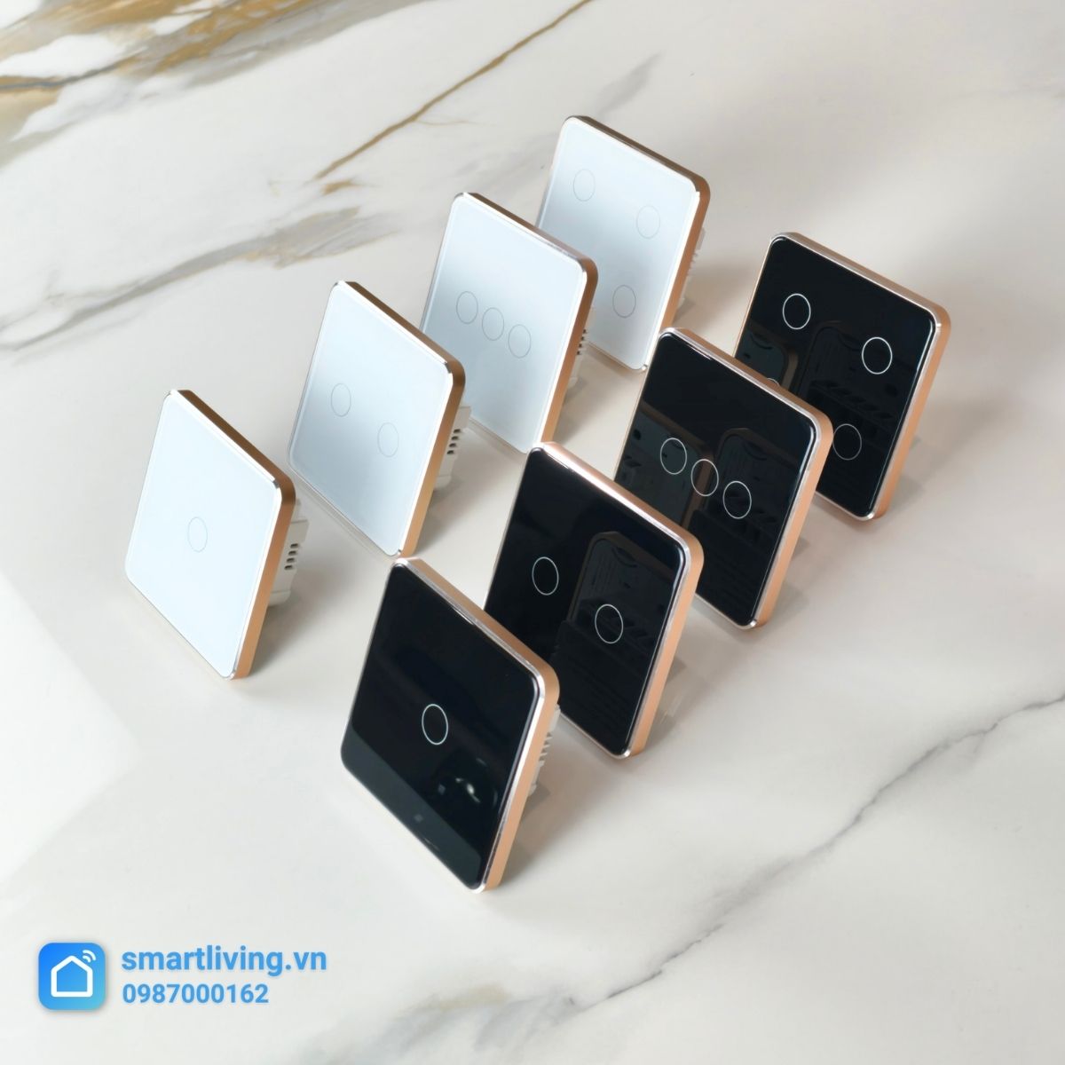 ct vuông cảm ứng 4 trắng&đen
