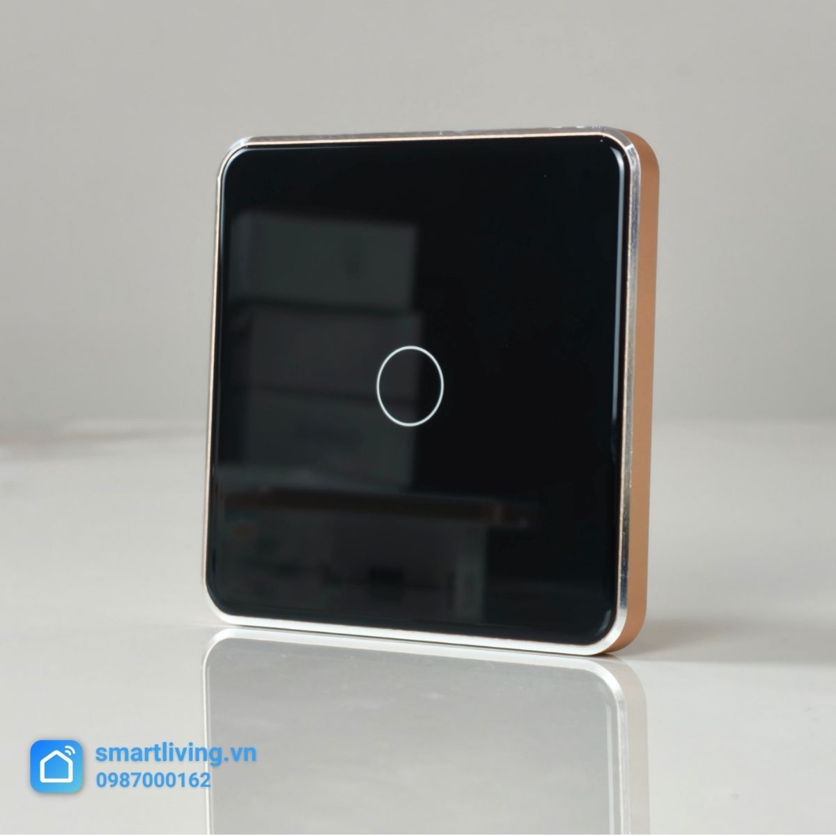ct vuông cảm ứng đen 1 nút