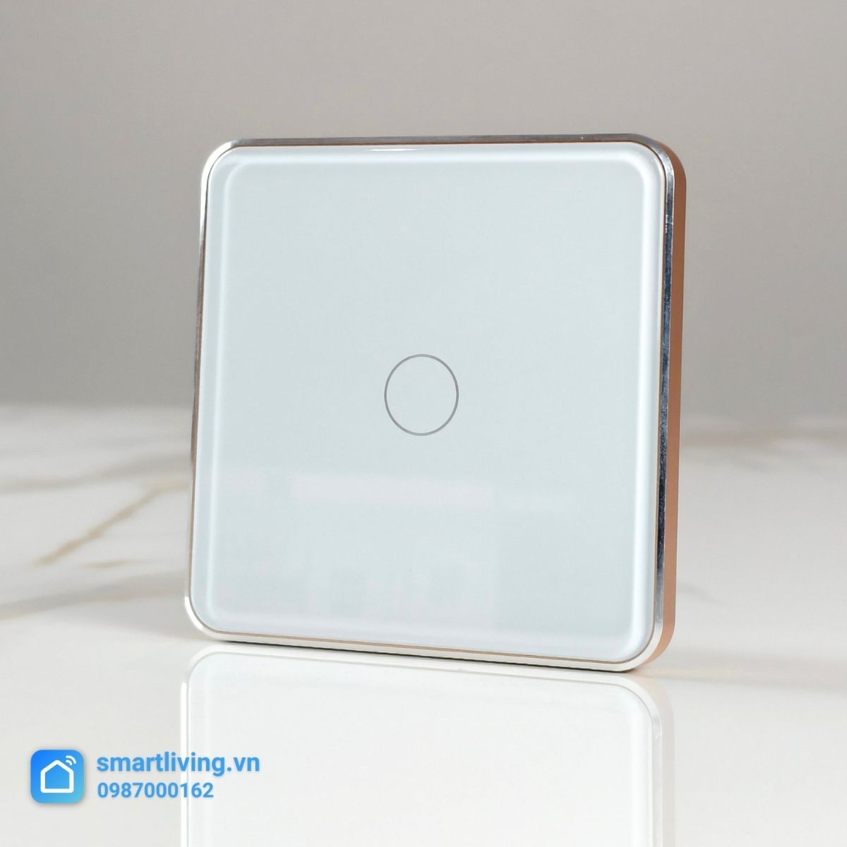 ct vuông cảm ứng trắng 1 nút