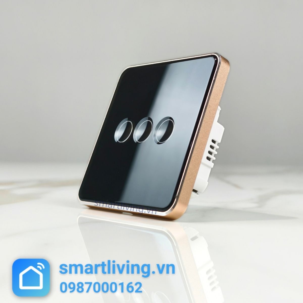 Công tắc thông minh Zigbee Tuya Mặt Vuông Lõm