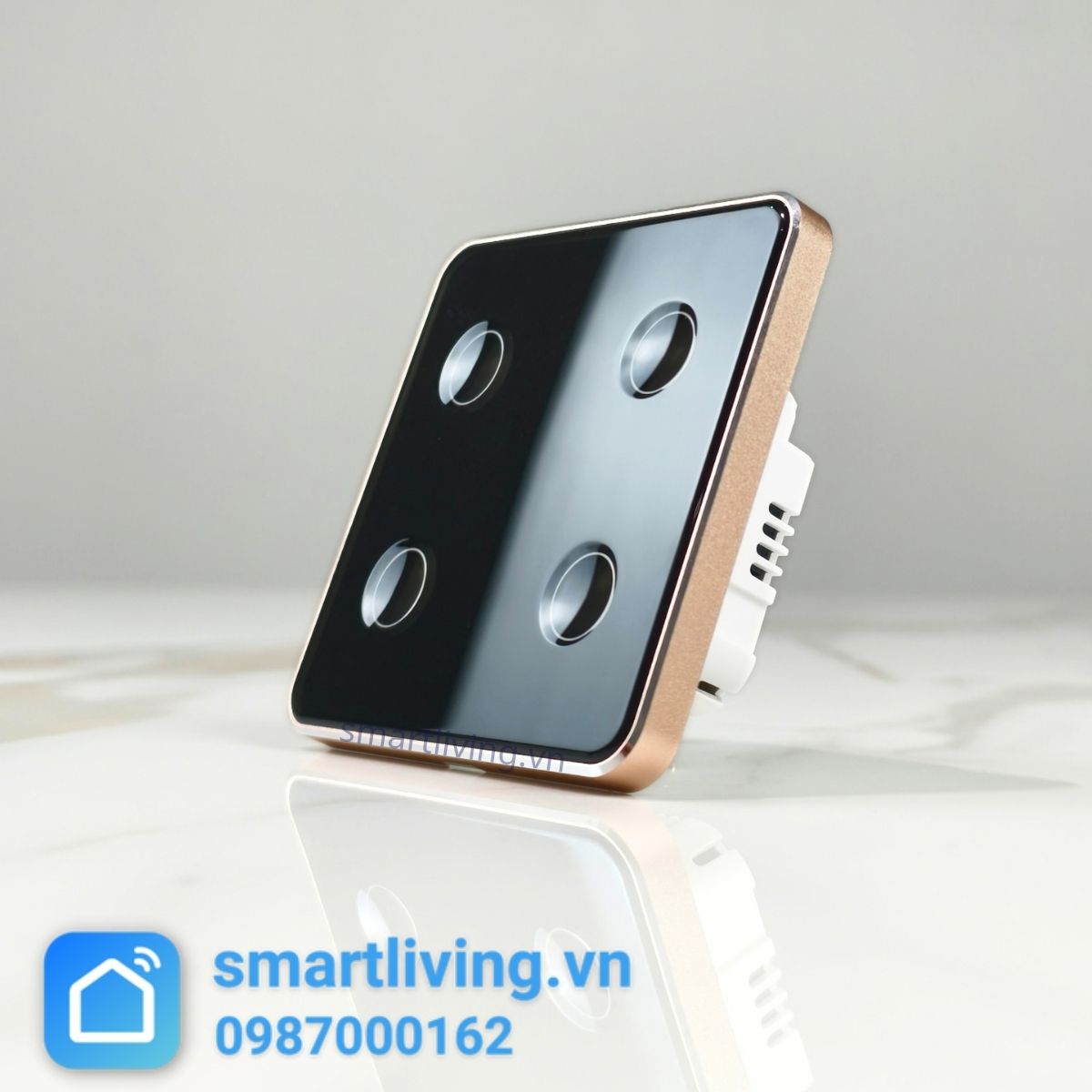 Công tắc thông minh Zigbee Tuya Mặt Vuông Lõm