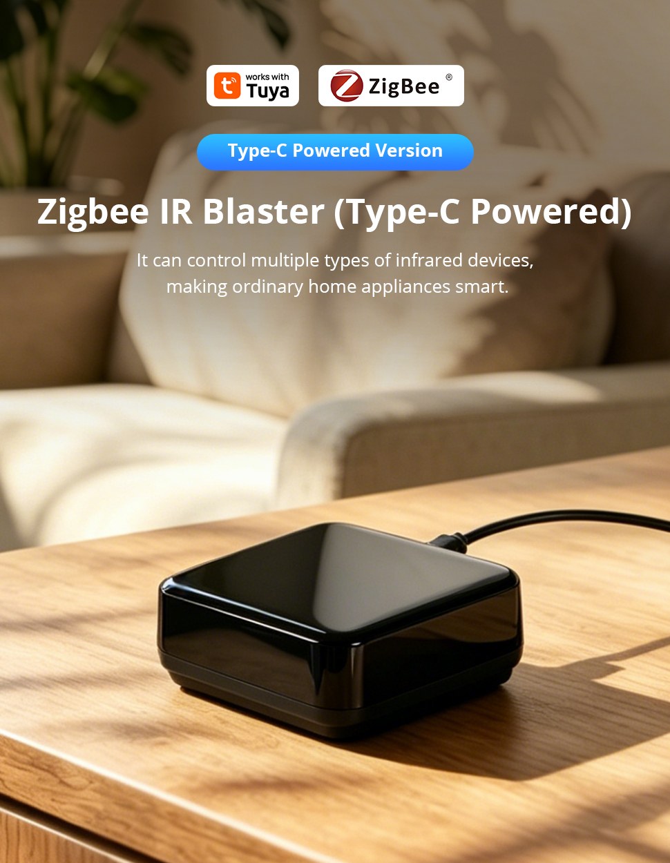 Điều khiển hồng ngoại Tuya Zigbee hỗ trợ Apple Homekit