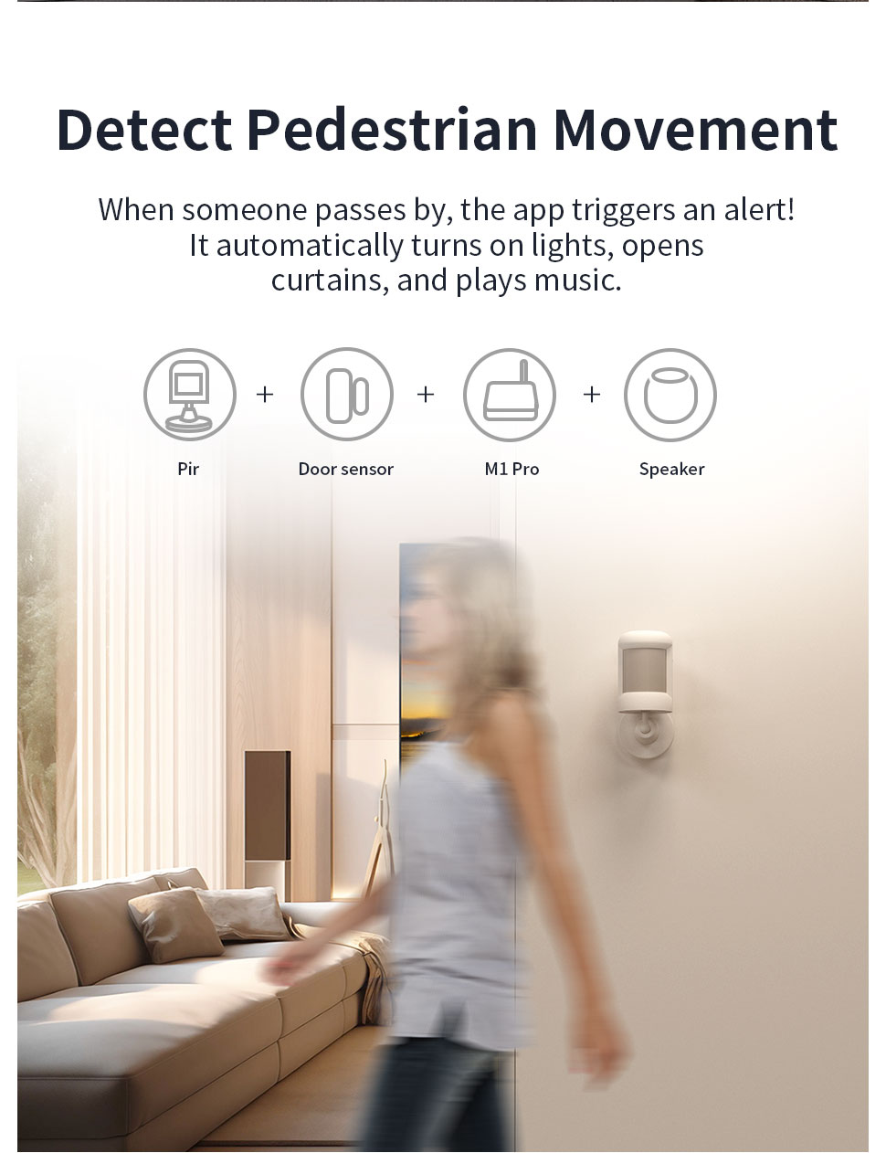 Trung tâm Hub Zigbee M1 Pro tương thích Matter Apple Homekit kịch bản cảm biến chuyển động
