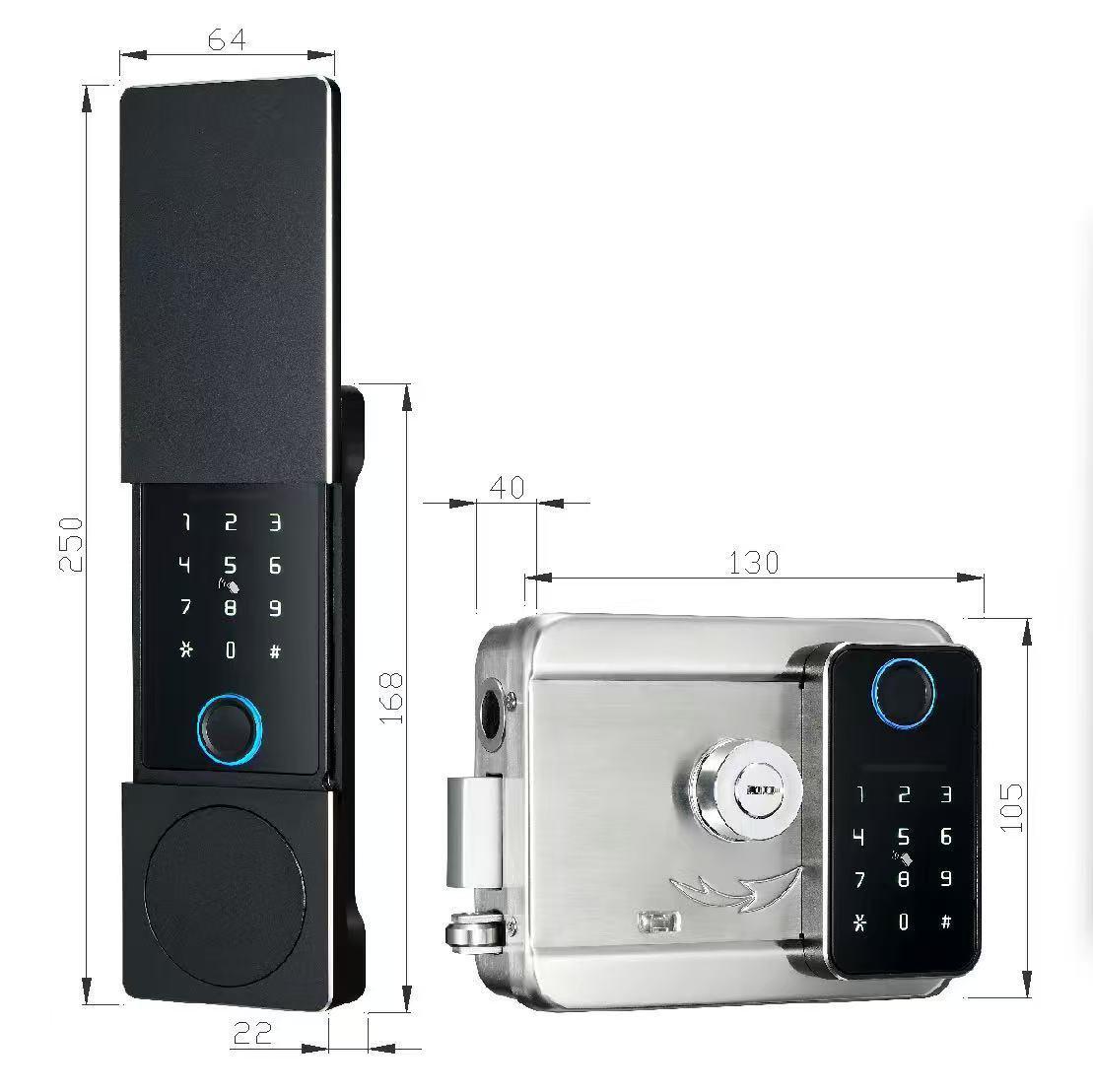Khoá cửa cổng TTLOCK TLGA106-2S vân tay 2 mặt