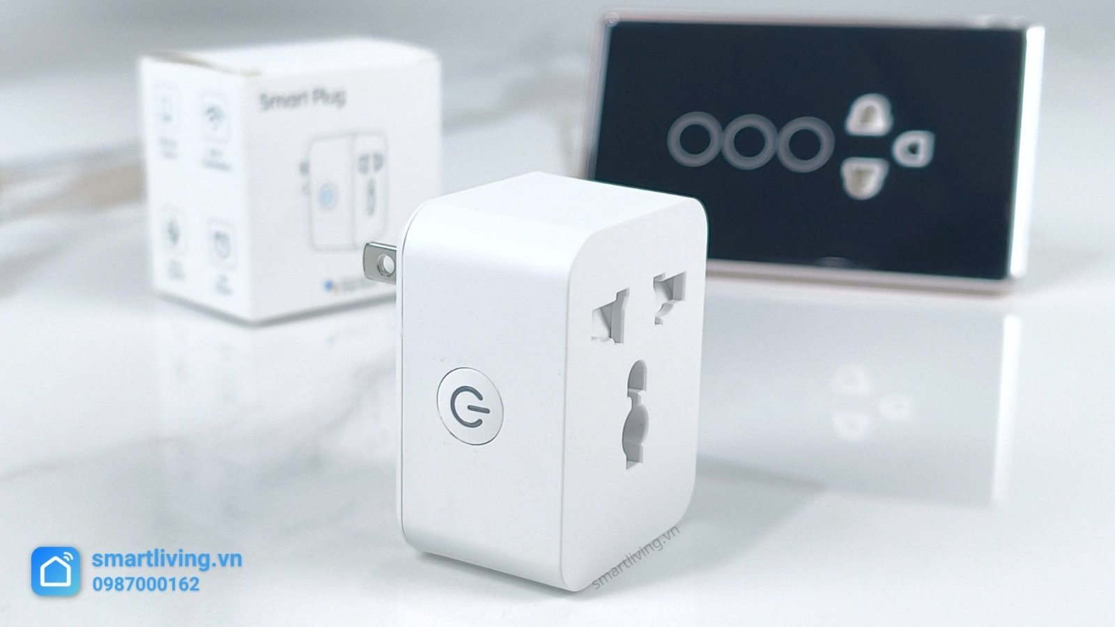 Ổ cắm đơn Tuya Wifi đo điện tiêu thụ ổ cắm, hộp, ct