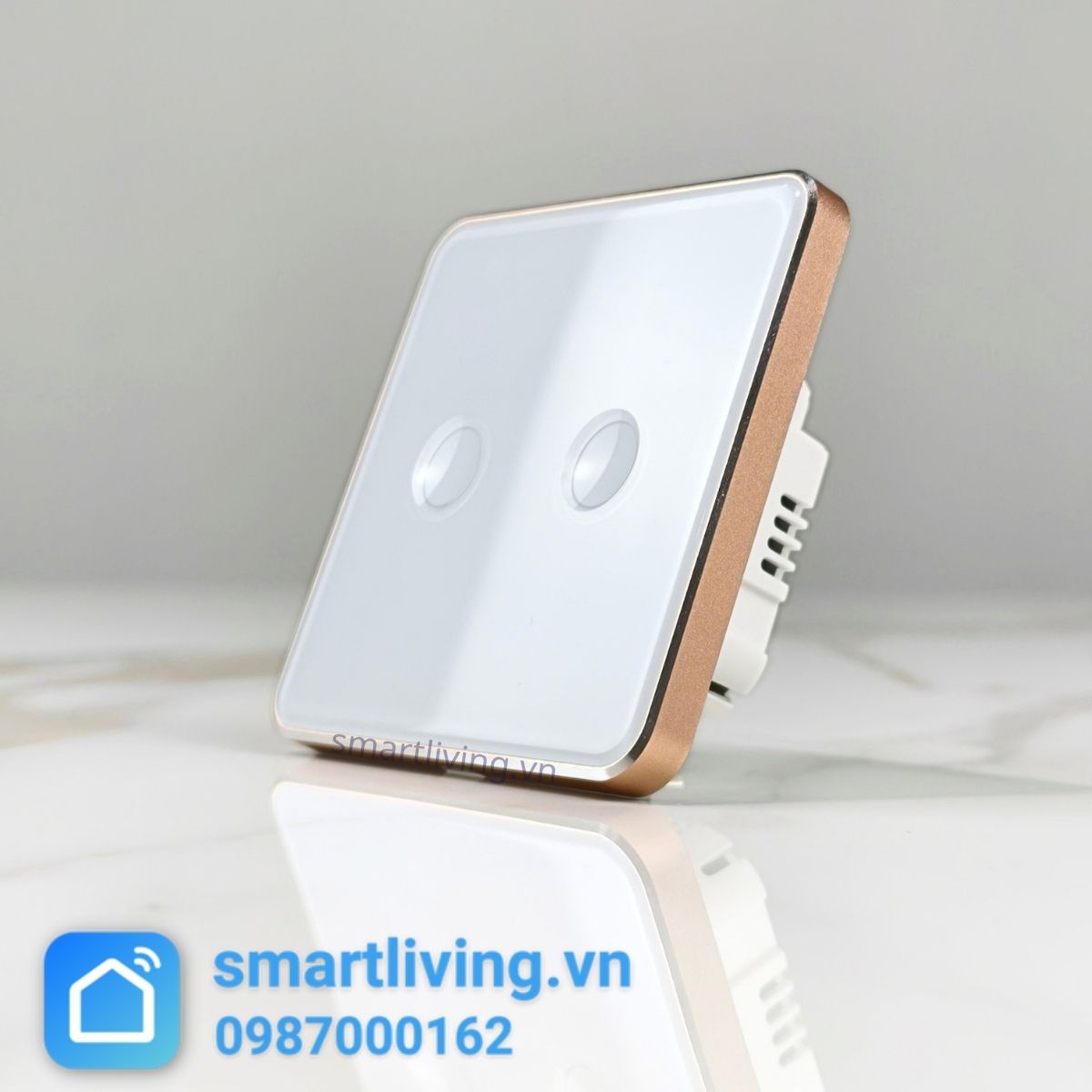 Công tắc thông minh Zigbee Tuya Mặt Vuông Lõm