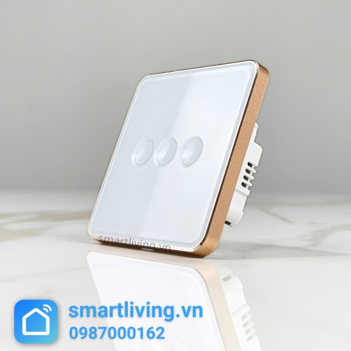 Công tắc thông minh Zigbee Tuya Mặt Vuông Lõm