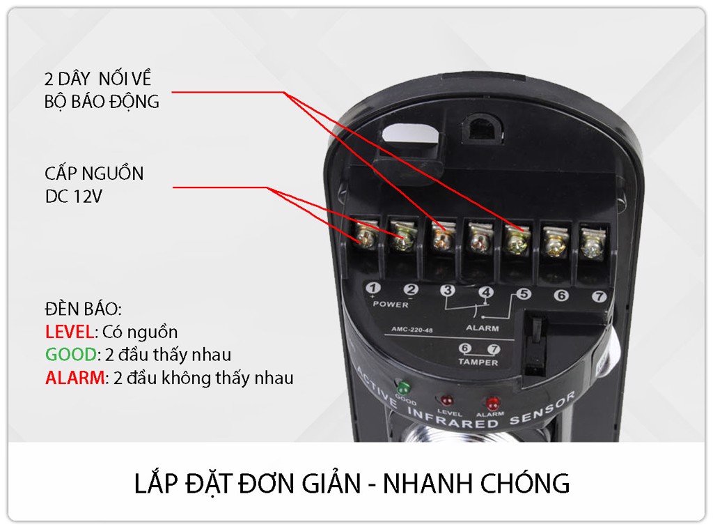 Hàng rào báo động hồng ngoại ABT-100