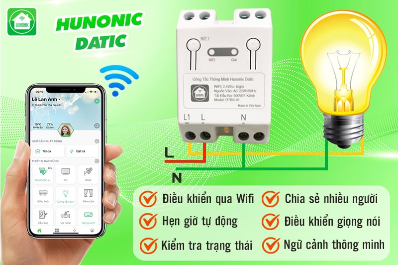 cong tac thong minh wifi hunonic datic 11